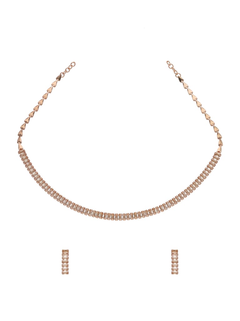 Western Necklace Set in Rose Gold finish - CNB23218