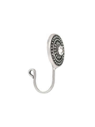 Clip Ons (Press) Nose Ring in Rhodium finish - CNB32034