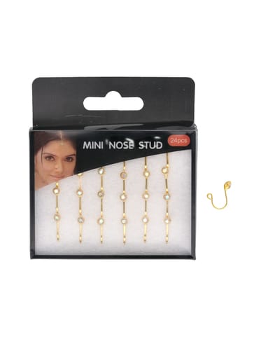 Clip Ons (Press) Nose Ring in Gold finish - CNB32039