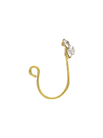Clip Ons (Press) Nose Ring in Gold finish - CNB32043