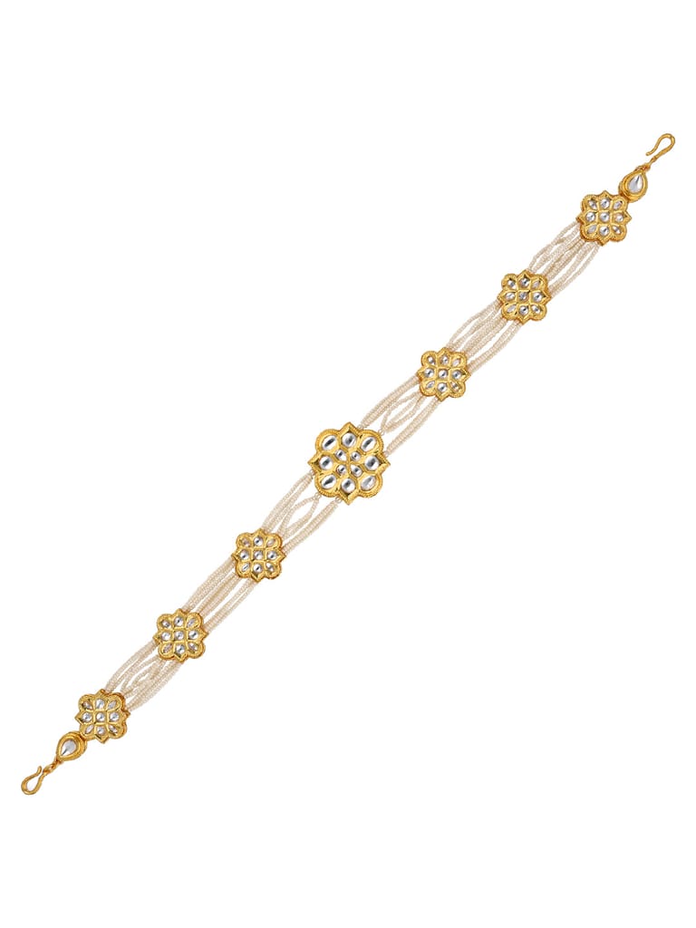 Kundan Matha Patti / Sheeshphool in Gold finish - CNB32416