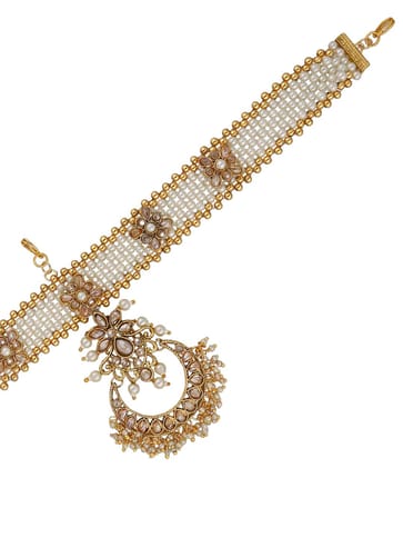 Reverse AD Matha Patti / Sheeshphool in Gold finish - CNB32421