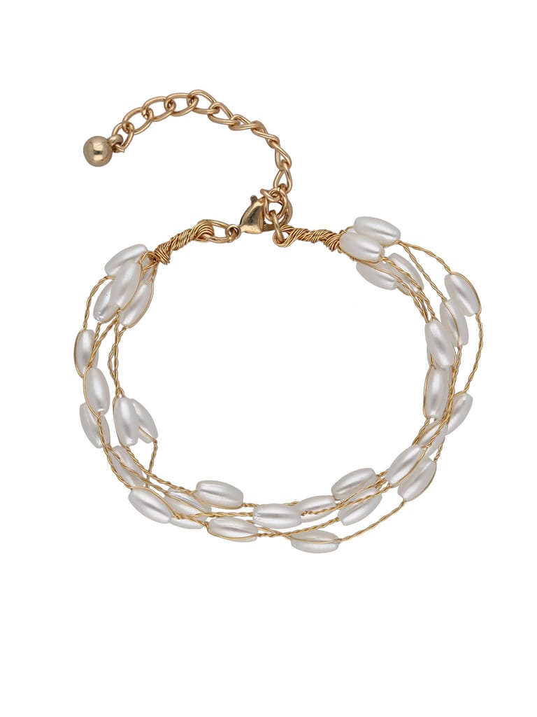 Western Loose / Link Bracelet in Gold finish - CNB32282