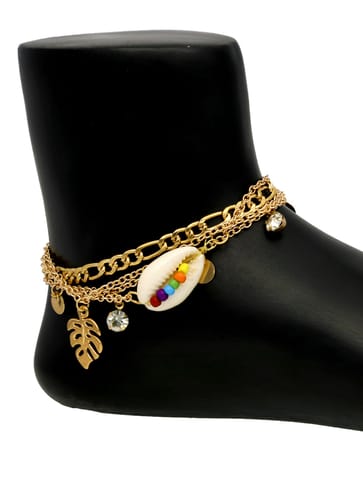 Western Loose Anklet in Gold finish - CNB32341
