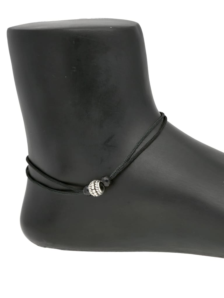 Western Loose Anklet in Rhodium finish - CNB32367
