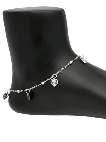 Western Loose Anklet in Rhodium finish - CNB32377