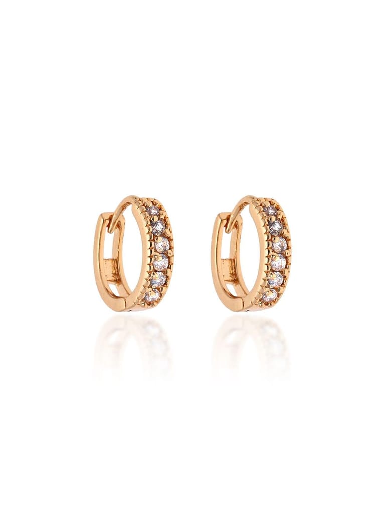 AD / CZ Bali / Hoops in Gold finish - CNB16290