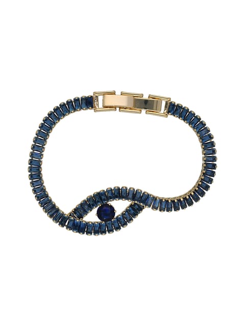 AD / CZ Loose / Link Bracelet in Gold finish - CNB32209