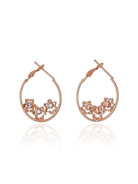 Western Bali / Hoops in Rose Gold finish - CNB18596