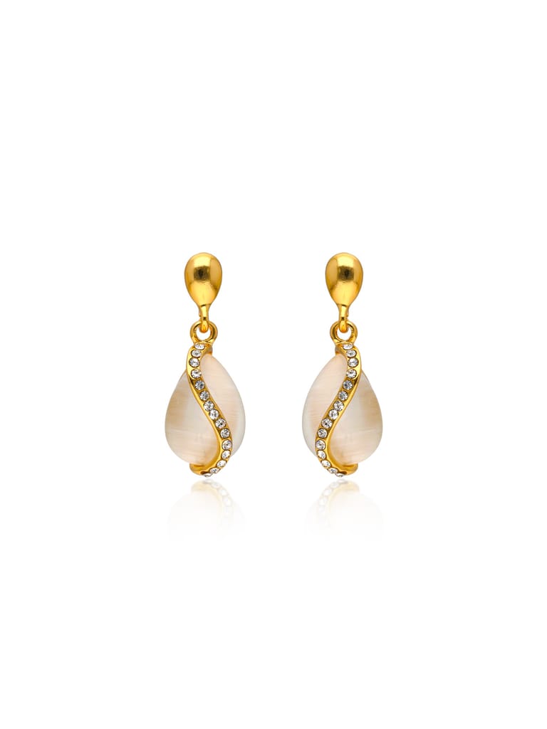 Western Dangler Earrings in Gold finish - CNB31675