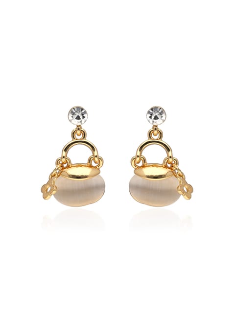 Western Dangler Earrings in Gold finish - CNB31695