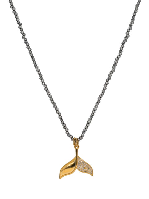 AD / CZ Mala with Pendant in Gold finish - CNB32706