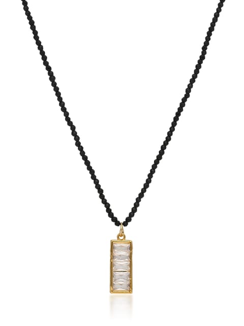 AD / CZ Mala with Pendant in Gold finish - CNB32707