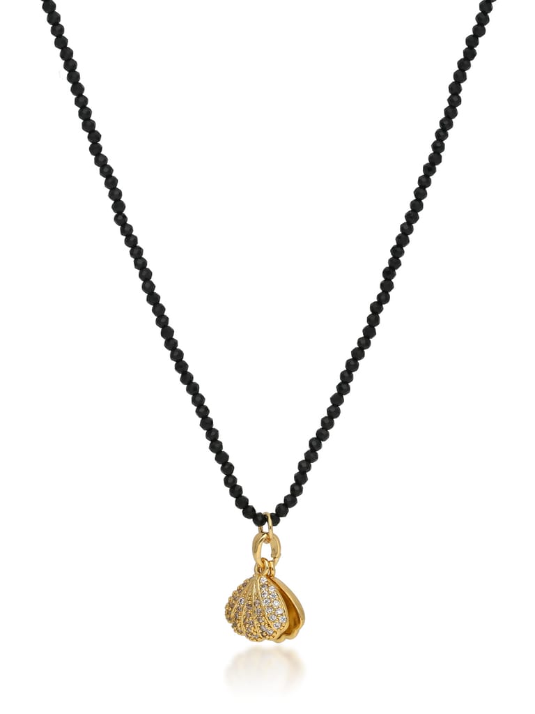 AD / CZ Mala with Pendant in Gold finish - CNB32708