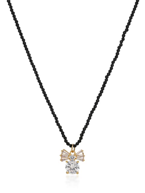 AD / CZ Mala with Pendant in Gold finish - CNB32716