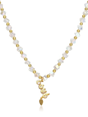 AD / CZ Mala with Pendant in Gold finish - CNB32725