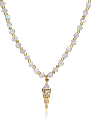 AD / CZ Mala with Pendant in Gold finish - CNB32727