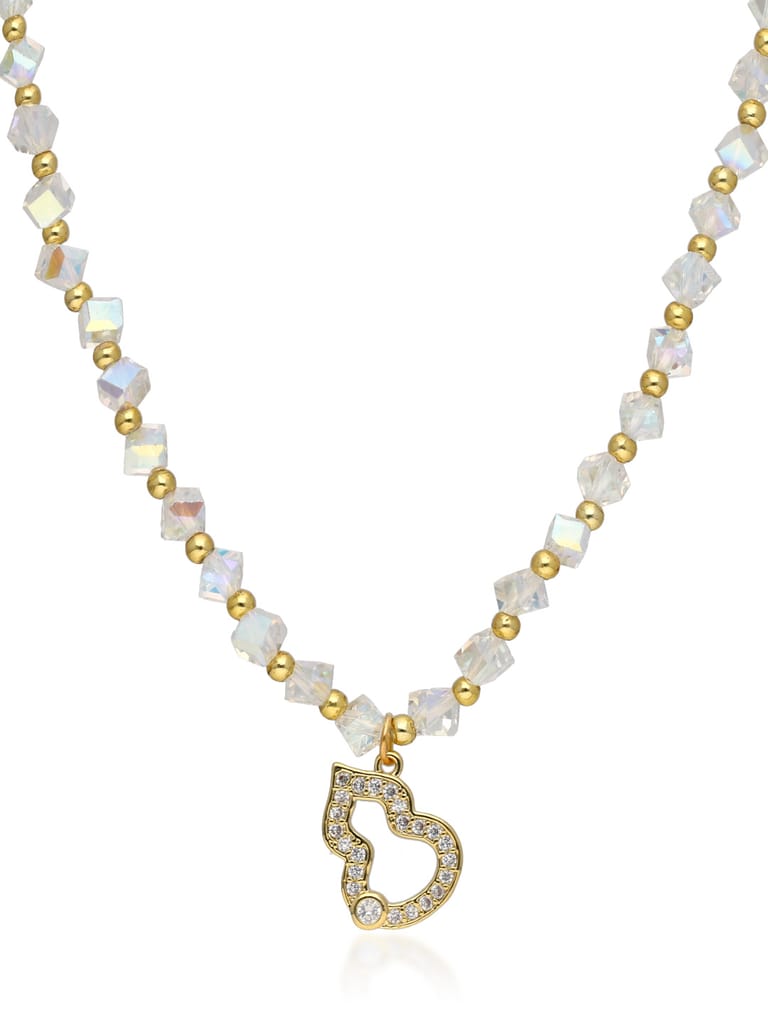 AD / CZ Mala with Pendant in Gold finish - CNB32729