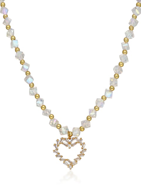 AD / CZ Mala with Pendant in Gold finish - CNB32732