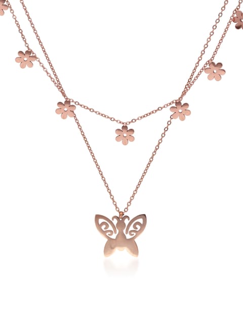 Western Necklace in Rose Gold finish - CNB32740