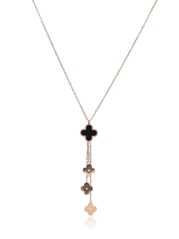 Western Pendant with Chain in Rose Gold finish - CNB32742