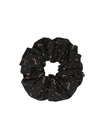Printed Scrunchies in Black color - SCF012