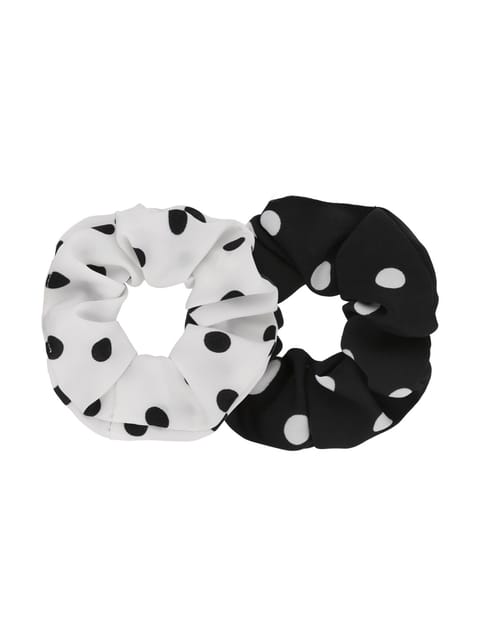 Printed Scrunchies in Black & White color - CNB32523