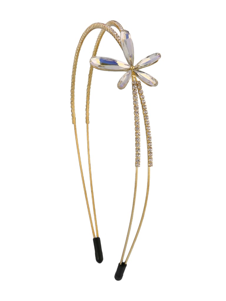 Fancy Hair Band in Gold finish - CNB33017