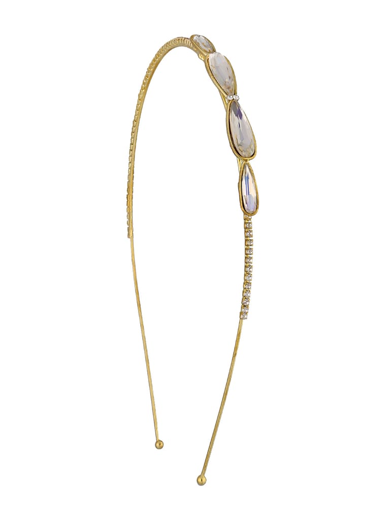 Fancy Hair Band in Gold finish - CNB33018