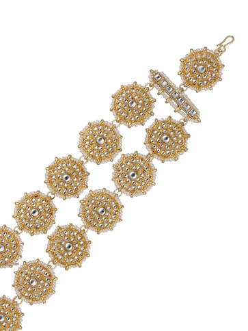Kundan Matha Patti / Sheeshphool in Gold finish - CNB33183