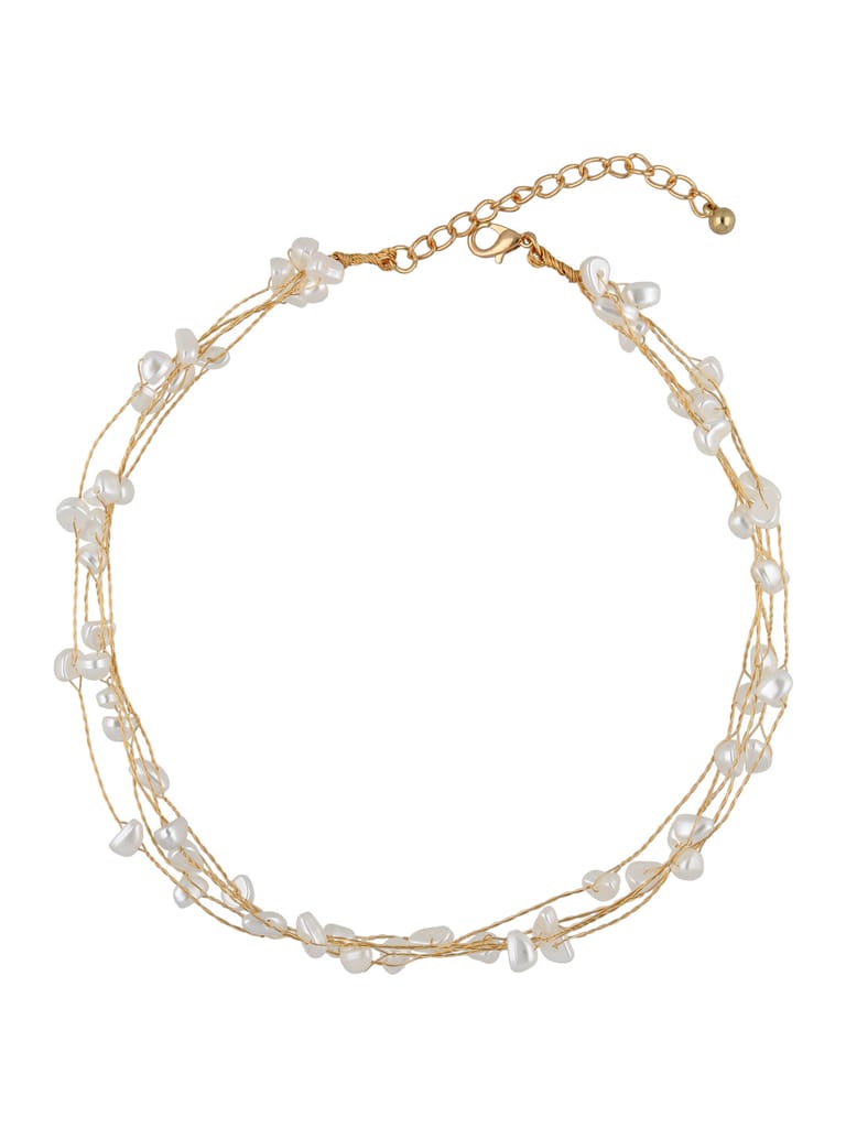 Western Necklace in Gold finish - CNB32680