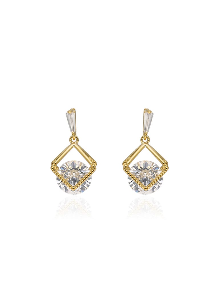AD / CZ Earrings in Gold finish - CNB31629
