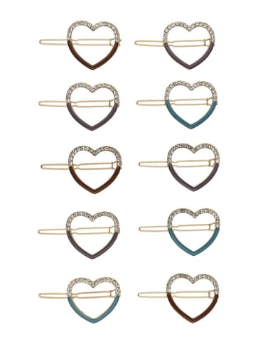 Fancy Lock Pin in Assorted color and Gold finish - CNB33070