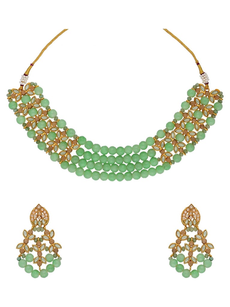 Antique Necklace Set in Gold finish - SRP108