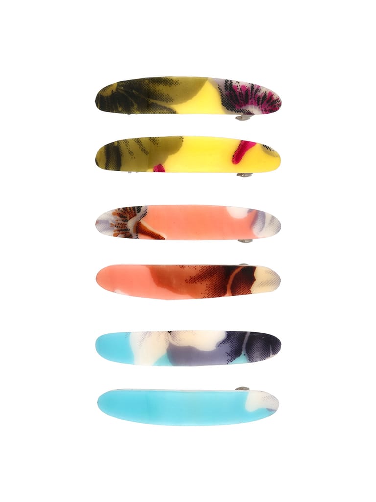 Printed Hair Clip in Assorted color - NIH196