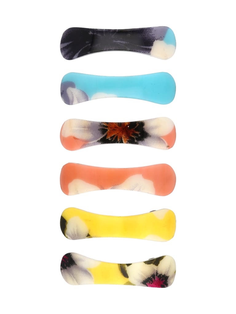 Printed Hair Clip in Assorted color - NIH193