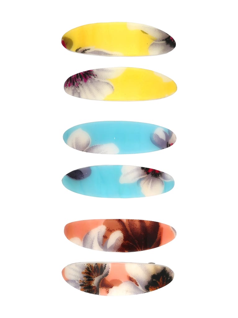 Printed Hair Clip in Assorted color - NIH192