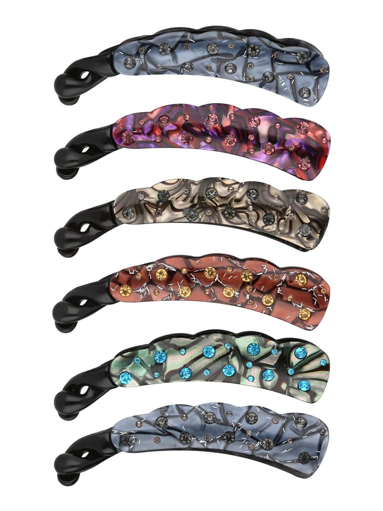 Fancy Banana Clip in Assorted color - CNB32915