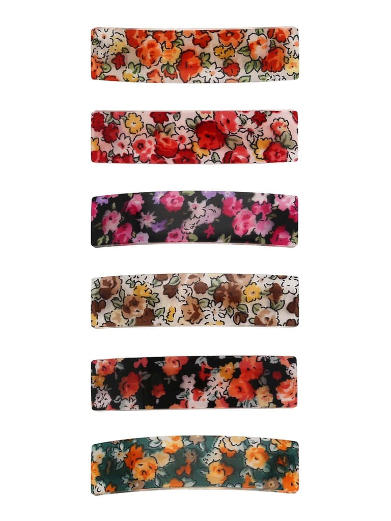 Printed Hair Clip in Assorted color - CNB32941