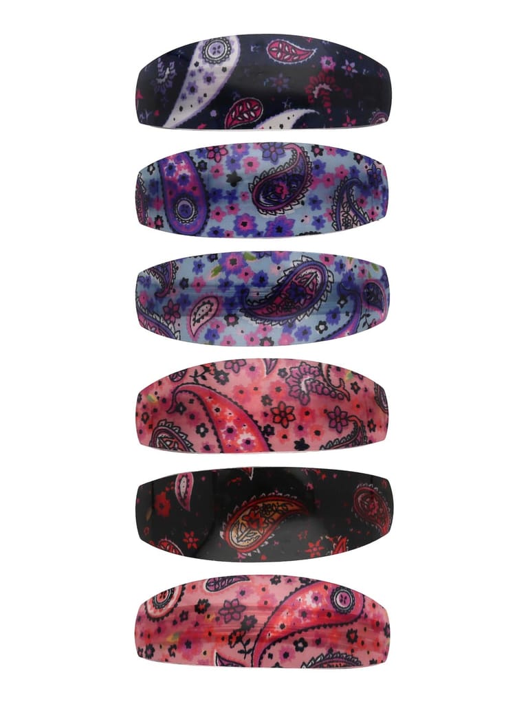 Printed Hair Clip in Assorted color - CNB32944