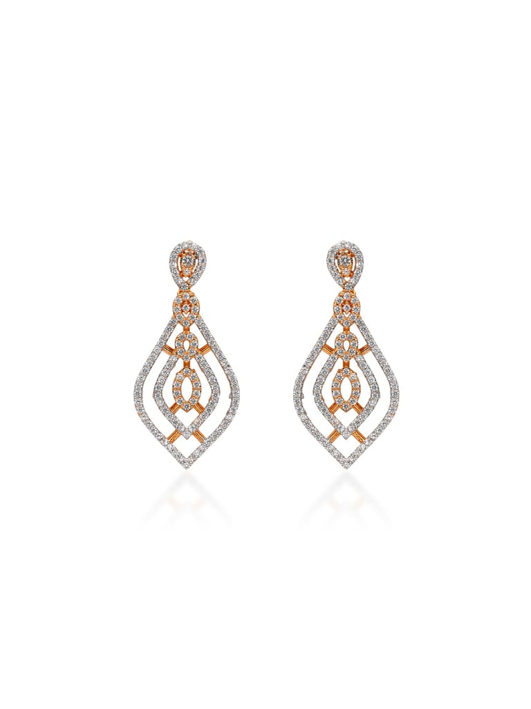 AD / CZ Earrings in Rose Gold finish - RRM7200RG
