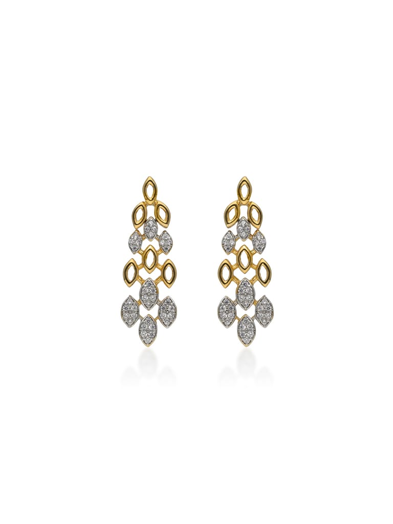 AD / CZ Earrings in Two Tone finish - RRM72222T