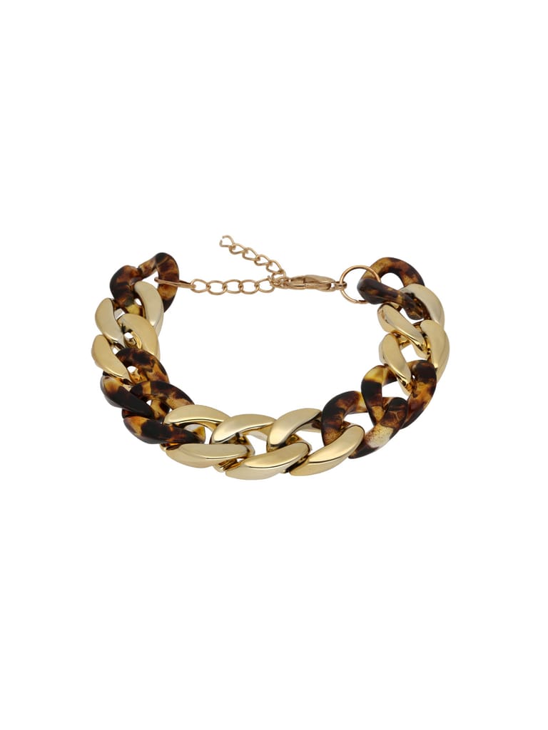 Western Loose / Link Bracelet in Gold finish - CNB19678