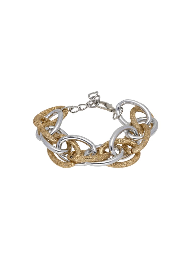 Western Loose / Link Bracelet in Two Tone finish - CNB19669