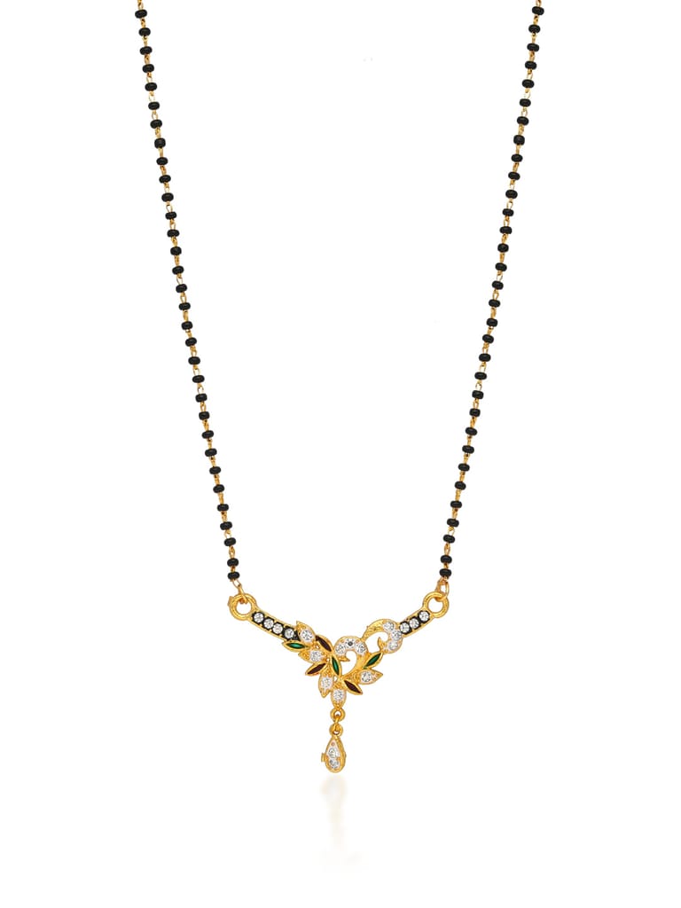 Traditional Single Line Mangalsutra in Two Tone finish - S34238