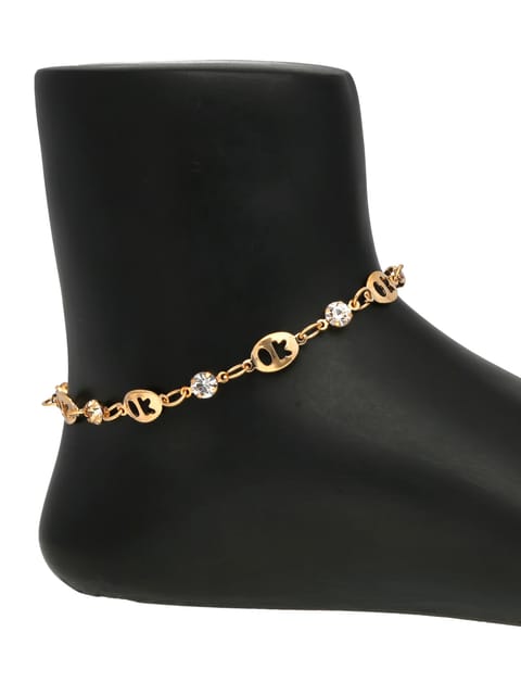 Western Loose Anklet in Gold finish - S34259