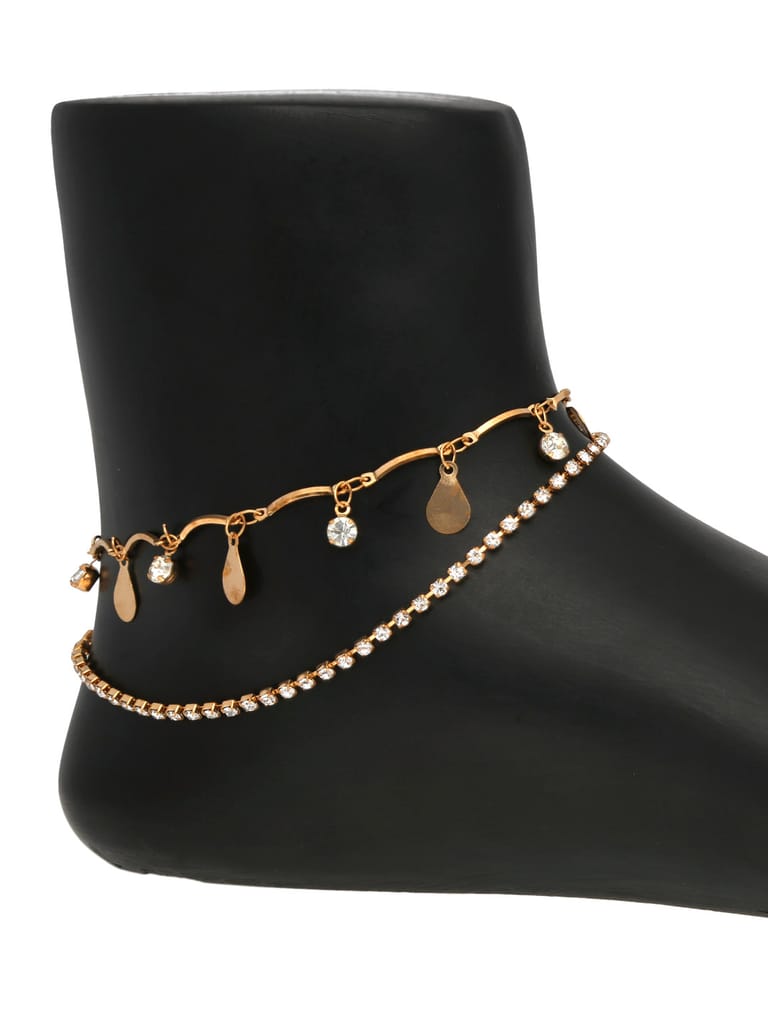 Western Loose Anklet in Gold finish - S34268