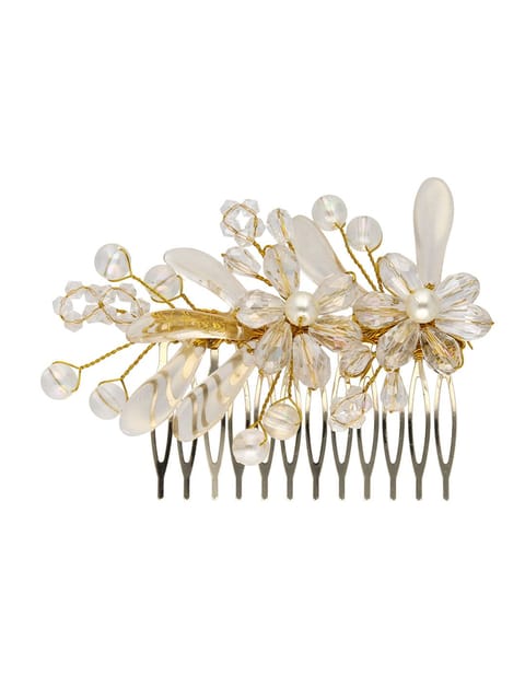 Fancy Comb in Gold finish - ARE1003D