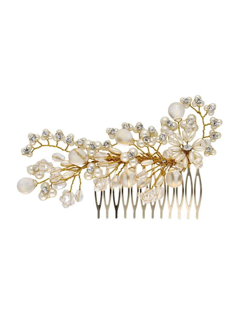 Fancy Comb in Gold finish - ARE1006E