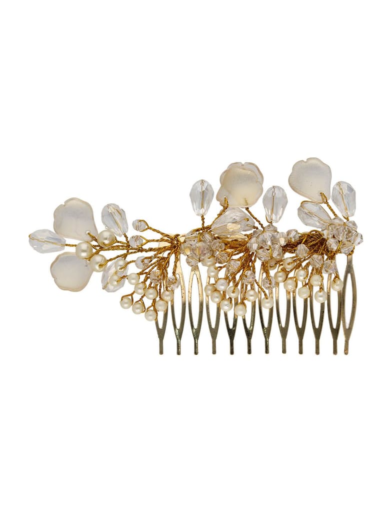 Fancy Comb in Gold finish - ARE1007F